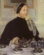 Mary Cassatt Lady at the Tea Table oil painting reproduction
